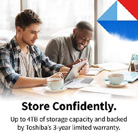 【並行輸入品】 Toshiba Canvio Flex 1TB ポータブル外付けハードドライブ USB-C USB 3.0 シルバー PC Mac タブレット用 HDTX110XSCAAの画像