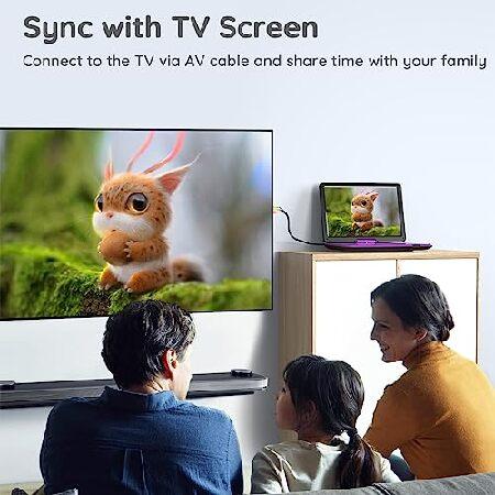 並行輸入品】 ポータブルDVDプレーヤー 大規模なHDスクリーン、6時間の