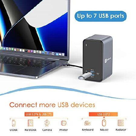 【並行輸入品】 USB C Docking Station Dual Monitor for MacBook Pro， 15 in 1 USB C Laptop Docking Station Dual Monitor HDMI for MacBook Pro Air with 2_2