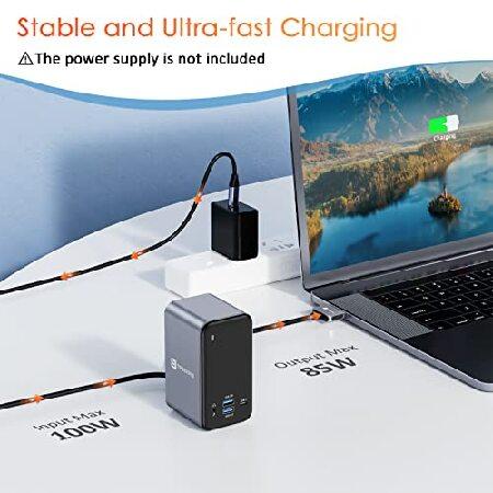 【並行輸入品】 USB C Docking Station Dual Monitor for MacBook Pro， 15 in 1 USB C Laptop Docking Station Dual Monitor HDMI for MacBook Pro Air with 2_3