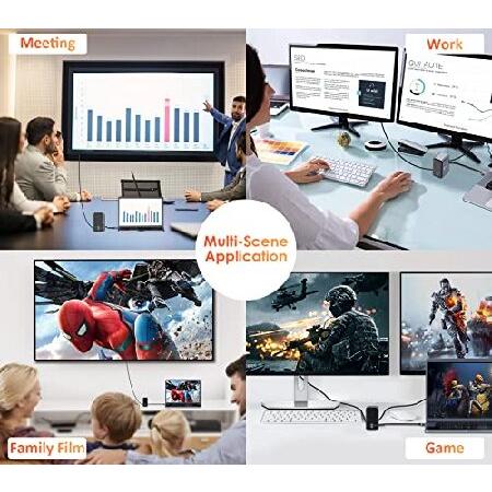 【並行輸入品】 USB C Docking Station Dual Monitor for MacBook Pro， 15 in 1 USB C Laptop Docking Station Dual Monitor HDMI for MacBook Pro Air with 2_4