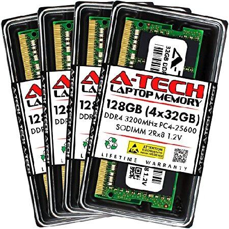 並行輸入品】 A-Tech RAM 128GB (4x32GB) DDR4 3200MHz SODIMM PC4