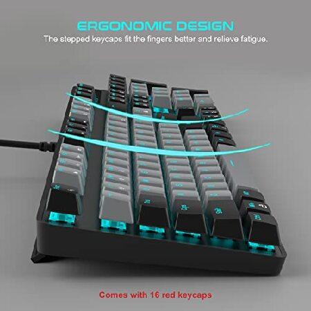格安セール開催中 Mechanical Gaming Keyboard， MageGee New Upgraded 104 Keys Blue Backlit Keyboard with Blue Switches， USB Wired Mechanical Computer Keyboard(並行輸入品)