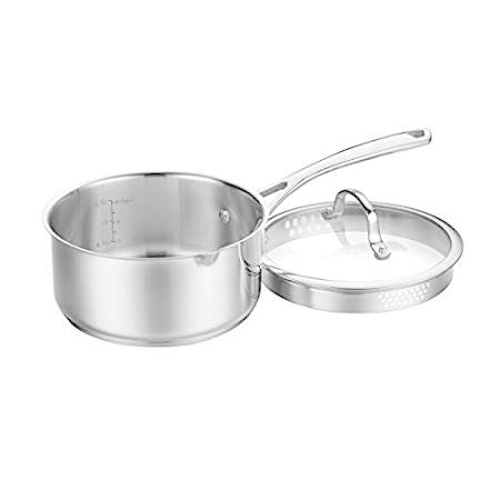 【30％OFF】 CUISINART 9519-18P Strainin【並行輸入品】 with Saucepan Pour Collection Stainless Forever その他キッチンツール