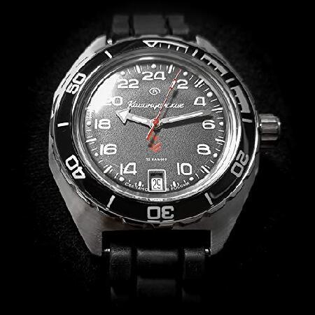 【並行輸入品】 VOSTOK | Komandirskie 650541 GMT 自動巻きダイバー腕時計, ベージュ, ミリタリー。の画像