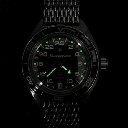 【並行輸入品】 VOSTOK | Komandirskie 650541 GMT 自動巻きダイバー腕時計, ベージュ, ミリタリー。の画像