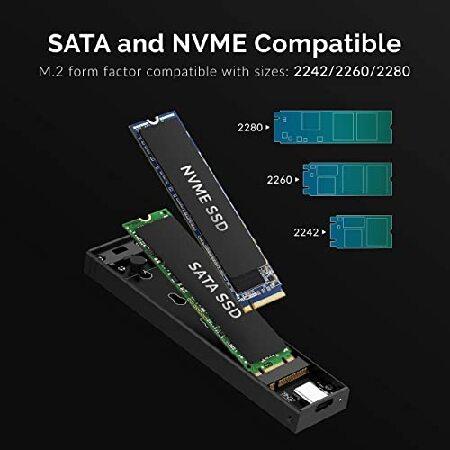 並行輸入品】 SABRENT M.2 SSD外付けケース/M.2 SSP PCIe NVMeとSATA