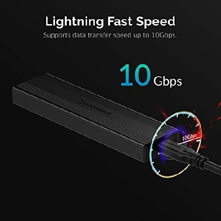 並行輸入品】 SABRENT M.2 SSD外付けケース/M.2 SSP PCIe NVMeとSATA