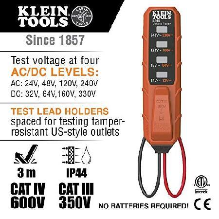 優遇価格 Klein Tools NCVT3PKIT Electrical Test Kit， Dual-Range Non-Contact Voltage Tester with Flashlight， AC/DC Voltage Tester and Carrying Case