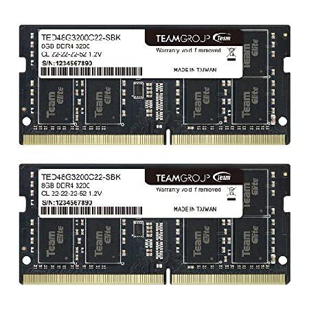 並行輸入品】 TEAMGROUP Elite DDR4 16GB Kit (2 x 8GB) 3200MHz PC4