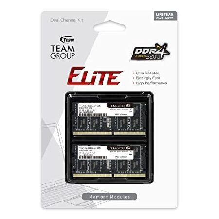 並行輸入品】 TEAMGROUP Elite DDR4 16GB Kit (2 x 8GB) 3200MHz PC4