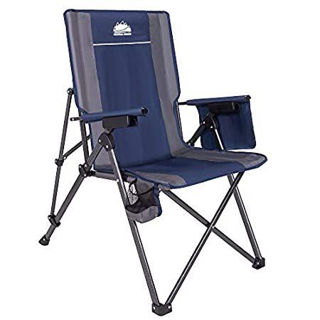 Coastrail Outdoor Reclining Camping Chairs Adjustable 3 Position Foldable H【並行輸入品】