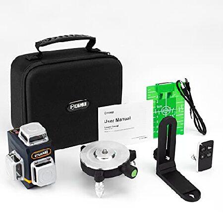 CIGMAN レーザー墨出し器 3x360°グリーンレーザー 水準器ツール CIGMAN レーザー墨出し器 3x360°グリーンレーザー 水準器ツール