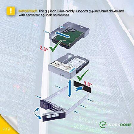 並行輸入品】 WORKDONE 6個パック - 3.5インチハードドライブキャディ