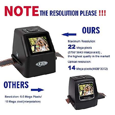 Digital Film ＆ Slide Scanner - Converts 35mm 110 135 126KPK Super 8 ＆ 8mm Film Negatives ＆ Slides to High-Resolution 22 MP JPEG Images,(並行輸入品)｜olg｜06