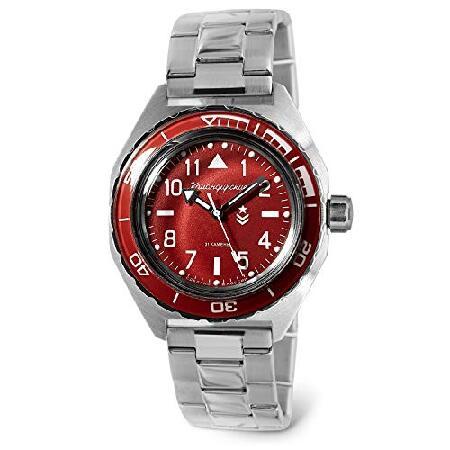 【並行輸入品】 VOSTOK | Komandirskie 650840 自動巻きダイバー腕時計, スチール, ミリタリー