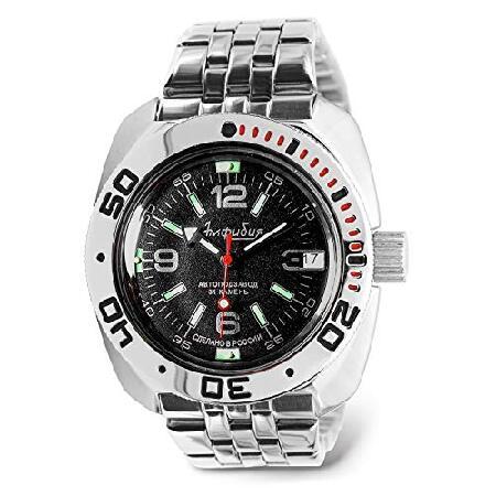 【並行輸入品】 Vostok | メンズ 両生類 クラシック 自動巻き ロシア ミリタリー スタイル ダイバーウォッチ | WR 200 m | モデル 710640,