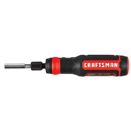 新モデル CRAFTSMAN 4V Electric Screwdriver Set， 300 RPM， Micro-USB Charging Port， 3-Stage Battery Charge Indicator (CMHT66718B20)