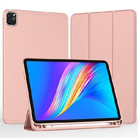 iMieet iPad Pro 11インチケース 2021 (第3世代) ペンシルホルダー付き [iPad 第2鉛筆充電/ペア対応] 三つ折りスタンドスマートケース ソフトTPUバ(並行輸入品)｜olg｜02