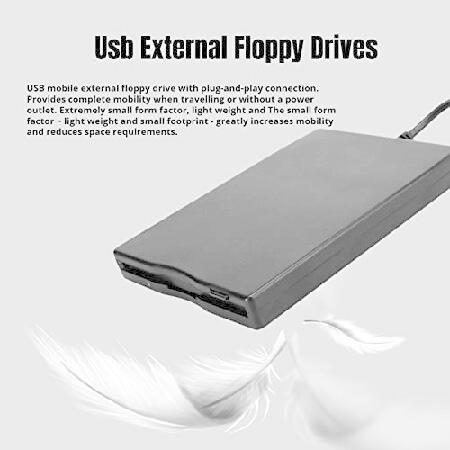 【並行輸入品】 ポータブルUSBフロッピードライブ 3.5インチ カードリーダー コンピューターアクセサリー USB外付けフロッピードライブディスク 10/7_1