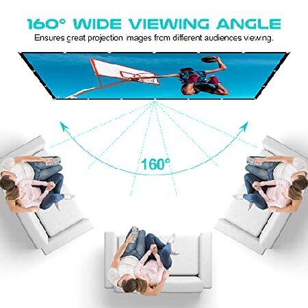 【並行輸入品】 屋外用プロジェクタースクリーン 150インチ 洗える プロジェクタースクリーン 16:9 折りたたみ式 しわ防止 ポータブル プロジェクター_2
