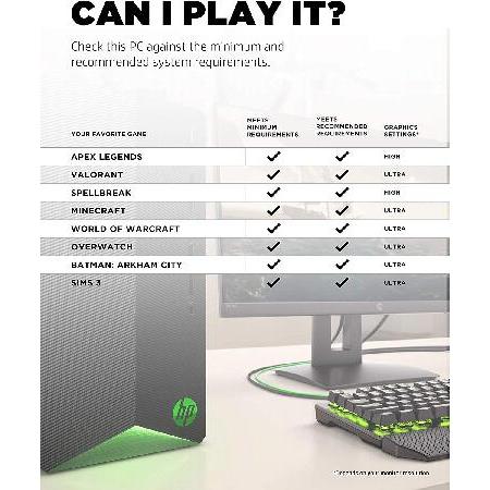 並行輸入品】 2021 Newest HP Pavilion Gaming Desktop Computer, AMD