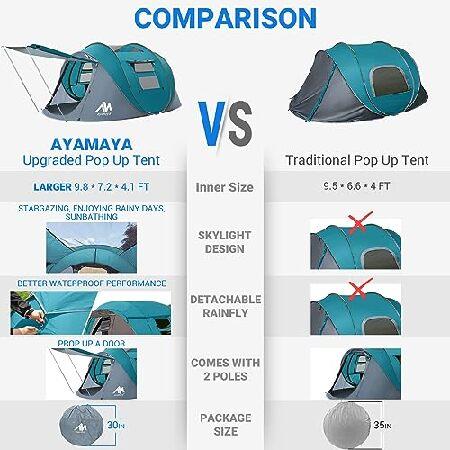並行輸入品】 AYAMAYA 4人用 ポップアップテント キャンプ用