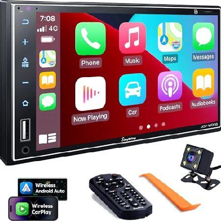 Double Din Car Stereo Compatible with Apple Carplay, Inch Full HD Capacit（並行輸入品）