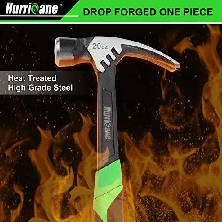 貴重 Hurricane Framing Hammer， 20 Oz， One-piece Forged with Magnetic Nail Holder， Shock-Absorbing handle
