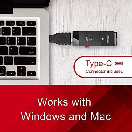 【並行輸入品】 BUFFALO 500GB SSD-Put ポータブルSSD - USB 3.2 A ＆ C 互換ソリッドステートドライブ 外付けストレージ_4