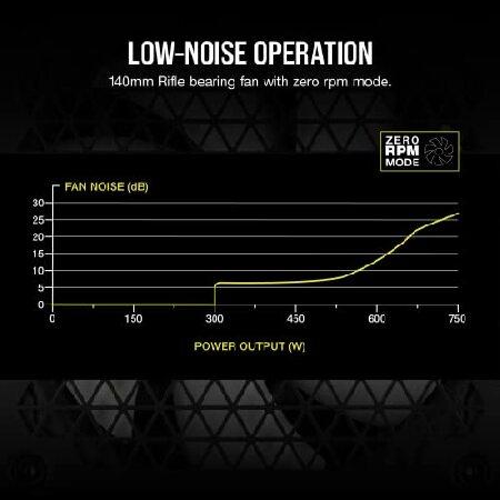 【並行輸入品】 CORSAIR RM Series (2021), RM750, 750 Watt, 80 Plus Gold Certified, Fully Modular Power Supplyの画像