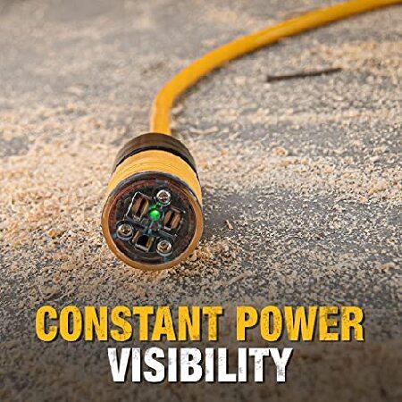 【並行輸入品】 50 Foot 10/3 SJTW DEWALT Click-to-Lock Lighted Extension Cord_2
