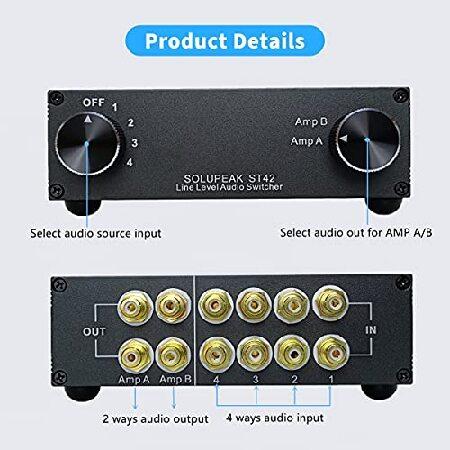 並行輸入品】 SOLUPEAK ST42 4ウェイ RCAオーディオスイッチ ソース