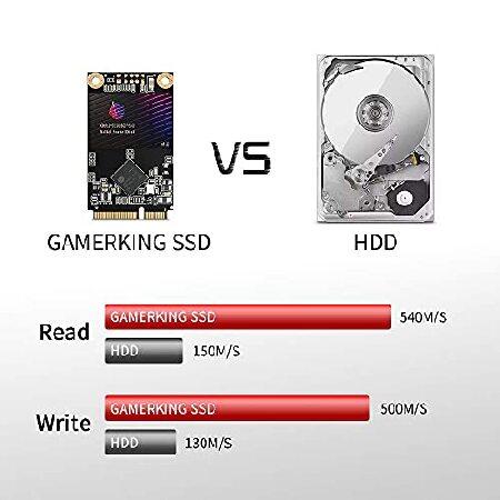 【並行輸入品】 Gamerking SSD Msata 512GB 内蔵ソリッドステートドライブ 高性能ハードドライブ デスクトップノートパソコン SATA III 6Gb/s (512GB MSATA)