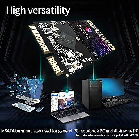 【並行輸入品】 Gamerking SSD Msata 512GB 内蔵ソリッドステートドライブ 高性能ハードドライブ デスクトップノートパソコン SATA III 6Gb/s (512GB MSATA)
