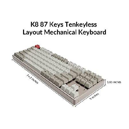 ネット用語、 Keychron K8 87 Keys Tenkeyless Layout Wireless Mechanical Gaming Keyboard for Mac， Multitasking Type-C Wired Computer Keyboard for Windows(並行輸入品)
