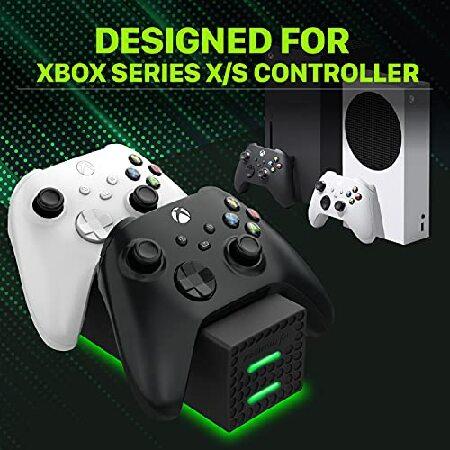 Fosmon Dual 2 Xbox Series X/S コントローラー充電器 + 2 x 1000mAh充電式交換用バッテリー電池 (Xbox One/360用ではありません), (2つ同時充電) L(並行輸入品)｜olg｜06