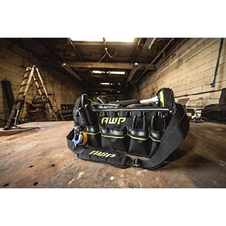 【並行輸入品】 AWP ツールトートバッグ、18インチ 丈夫なツールトート 防水 オーガナイザーキャディ プロや請負業者用 ブラック | L-22128-1の画像