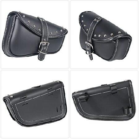 並行輸入品】 QJBOMTO オートバイ サドル バッグ サイド - ソフテイル 