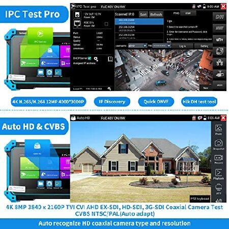 【並行輸入品】 Rsrteng IP Camera Tester with Cable Tracer， IPC-5200C Plus 8MP AHD CVI TVI SDI CVBS IP Camera Test 4K HD Display Video Monitor 5inch_3