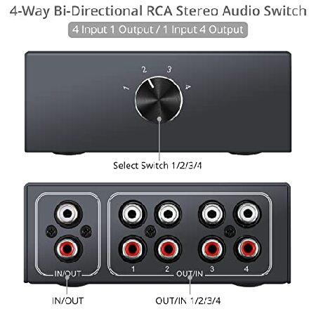 PROZOR オーディオ セレクター 4入力1出力/1入力4出力 RCA PROZOR オーディオ セレクター 4入力1出力/1入力4出力 RCA