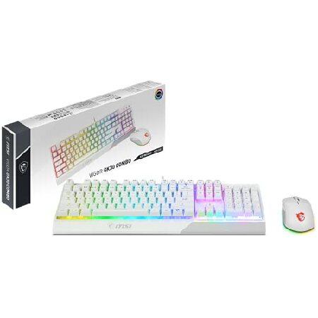 並行輸入品】 MSI Vigor GK30 Combo White, 6-Zone RGB Gaming