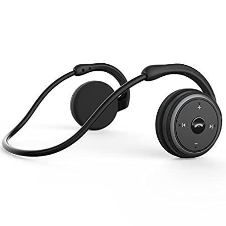 小型Bluetoothヘッドホン ラップアラウンドヘッド - スポーツワイヤレスヘッドセット 内蔵マイクとクリスタルクリアなサウンド 折りたたみ式で財（並行輸入品）
