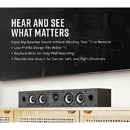 【並行輸入品】 ポークオーディオ POLK AUDIO Monitor XTシリーズ スリムセンタースピーカー マットブラック MXT35の画像