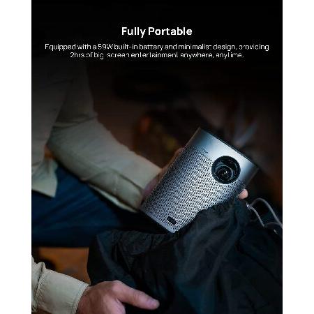 並行輸入品】 XGIMI Halo+ 1080P Portable Projector, 900 ANSI Lumens