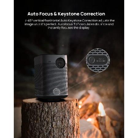 並行輸入品】 XGIMI Halo+ 1080P Portable Projector, 900 ANSI Lumens