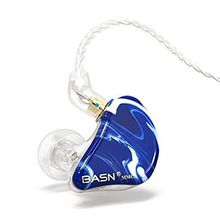 【並行輸入品】 BASN MMCX インイヤーモニターヘッドフォン アップグレードされた取り外し可能なケーブル2本付き ミュージシャン トリプルドライバー ノイズアイ