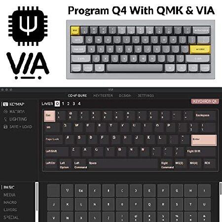 並行輸入品】 Keychron Q4 有線カスタムメカニカルキーボード 60