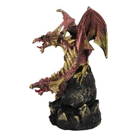 【並行輸入品】 Ebros ギフト ファンタジー レッド スターラタイト 流星 火山 ヒドラ ドラゴン クォーツ マウンテン フェイクジオード 洞窟 ロック フィギュア_3