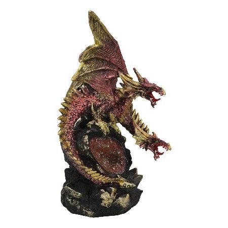 【並行輸入品】 Ebros ギフト ファンタジー レッド スターラタイト 流星 火山 ヒドラ ドラゴン クォーツ マウンテン フェイクジオード 洞窟 ロック フィギュア_5